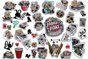 Poker tattoo idea