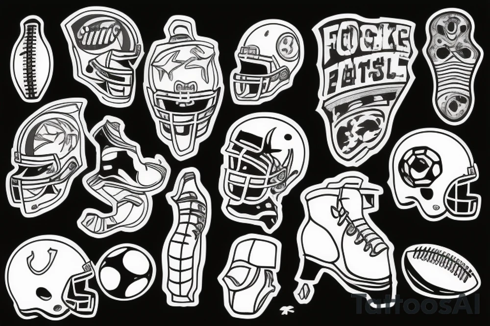football tattoo idea