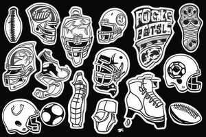 football tattoo idea