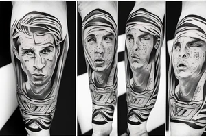 football,pich,ronaldo,messi tattoo idea
