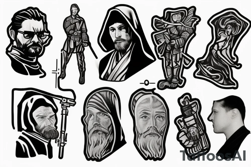 Jedi Order minimalist tattoo idea