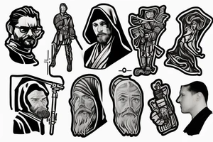 Jedi Order minimalist tattoo idea