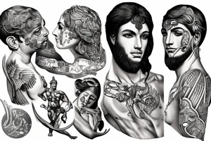 greek god Hermes tattoo idea