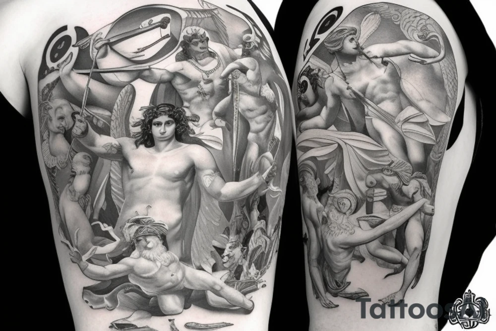 greek god Hermes tattoo idea