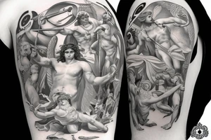 greek god Hermes tattoo idea