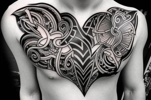tatto for man on chest tattoo idea