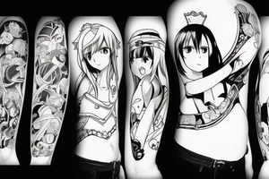 anime main characters tattoo idea