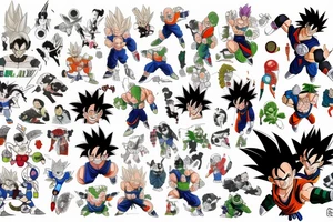 dragon ball tattoo idea