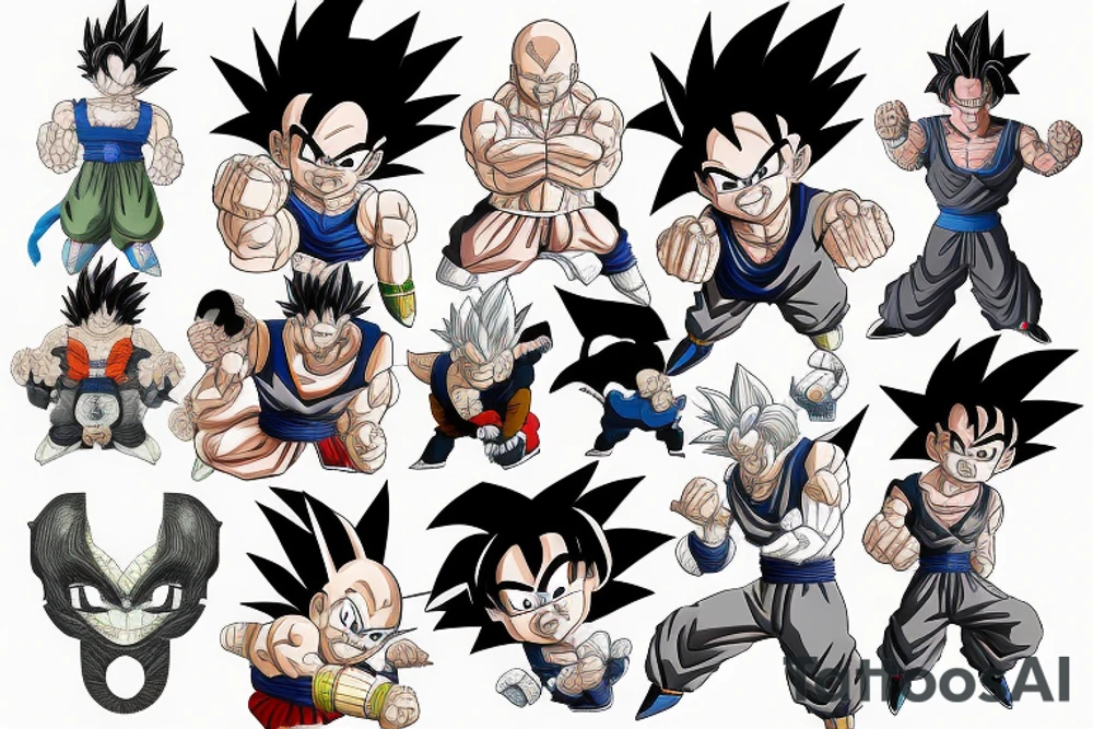 dragon ball tattoo idea