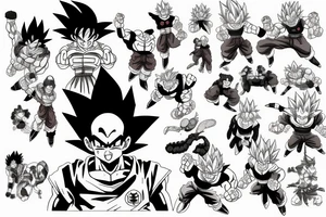 dragon ball tattoo idea
