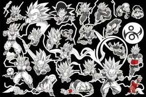 dragon ball tattoo idea