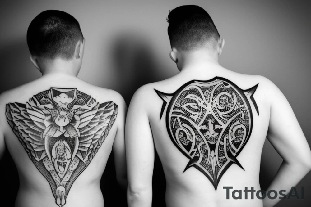 Photo with my brother in childhood tattoo idea