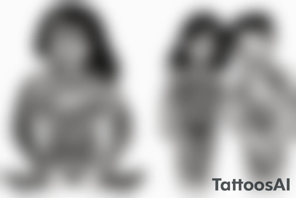 Photo with my brother in childhood tattoo idea