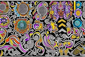 colorful that has to do with buda, consciousness, meditation, mind tattoo idea