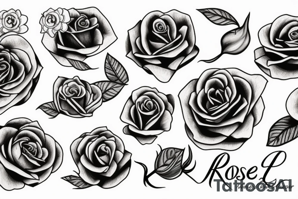 rose tattoo idea