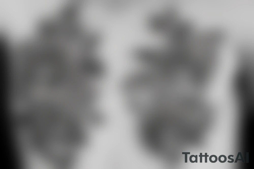 Christian Cross with roses and scripture tattoo idea