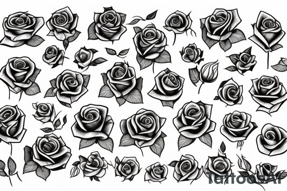 rose, funny tattoo idea