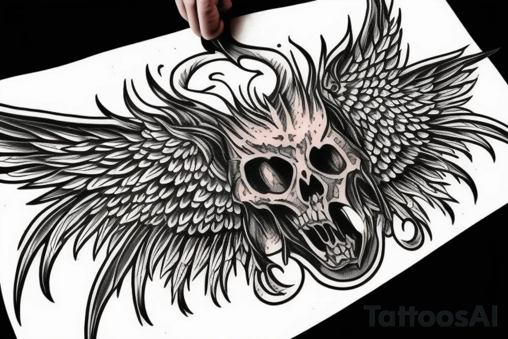 lucifer vs michael tattoo idea
