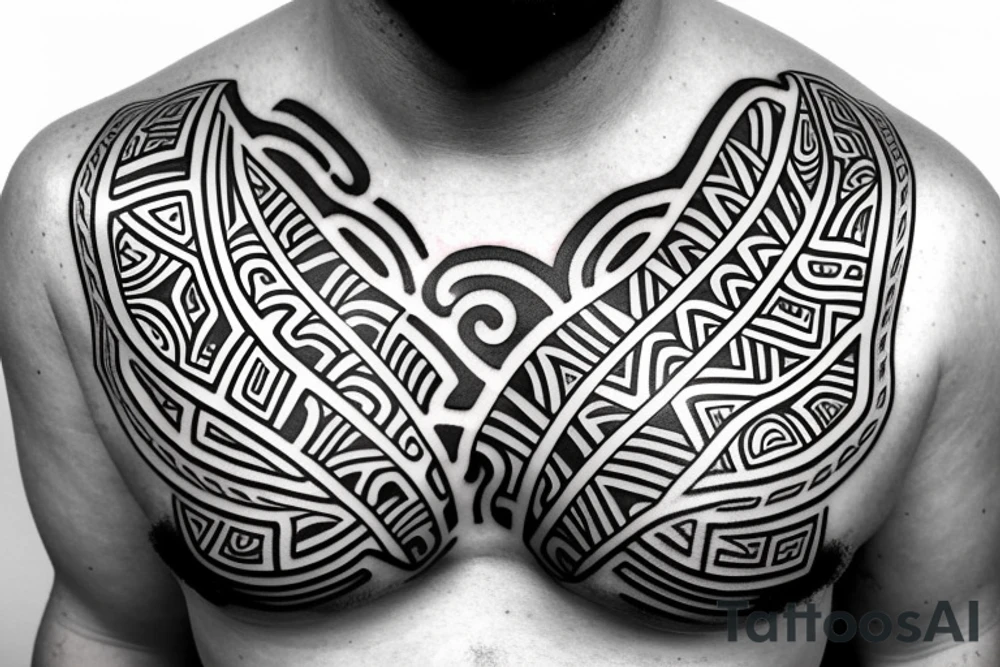 Maori, chest and middle of underarm, tattoo idea