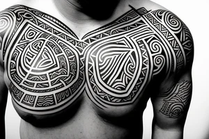 Maori, chest and middle of underarm, tattoo idea