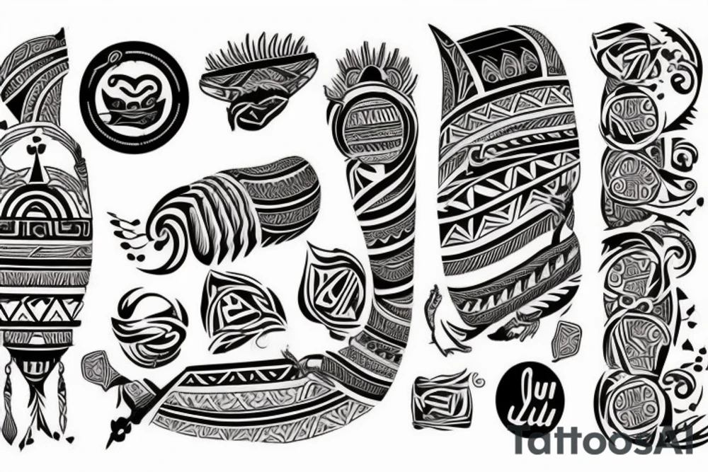 Maori, chest and middle of underarm, 
döner kebap included tattoo idea