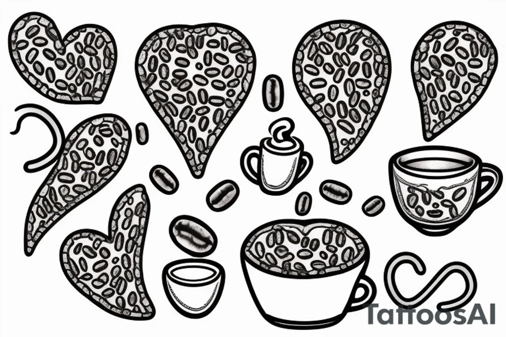 coffee bean tattoo idea