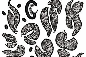 detailed coffee bean tattoo idea