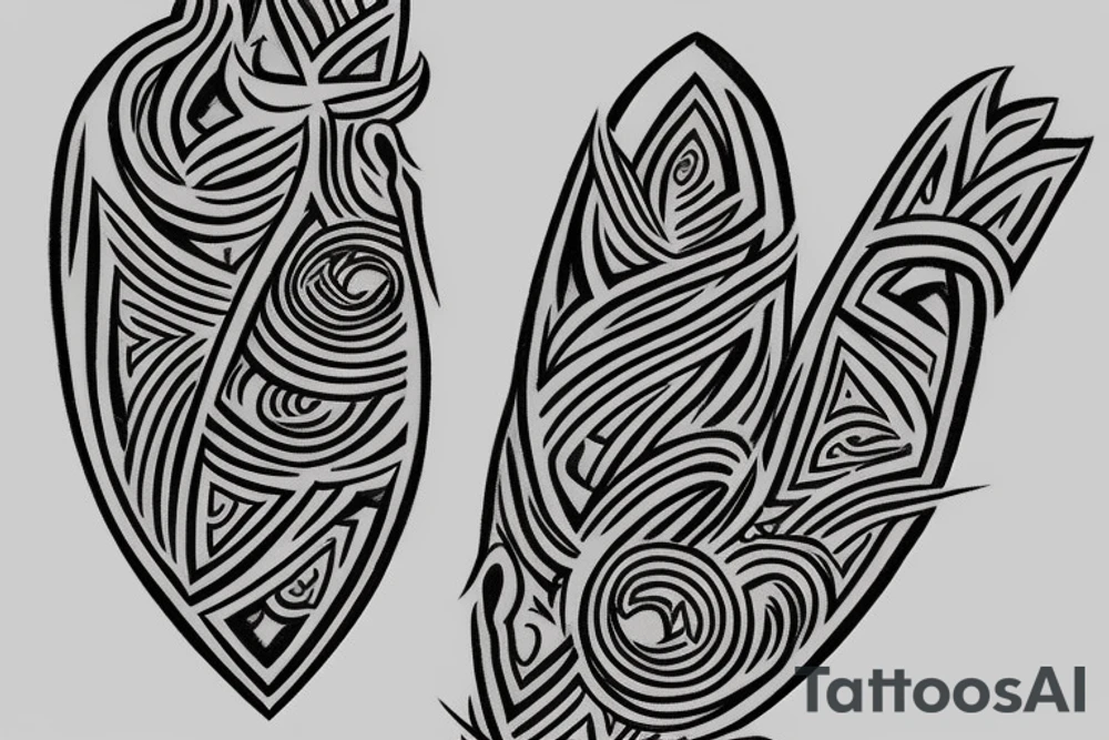 A small axe for finger tattoo. Fine lines. Detailed dyes tattoo idea