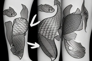 A koi fish tattoo idea