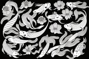 A koi fish tattoo idea