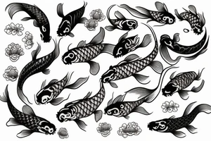 A koi fish tattoo idea