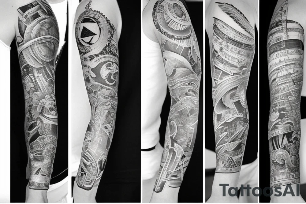 Forearm sleeve tattoo idea