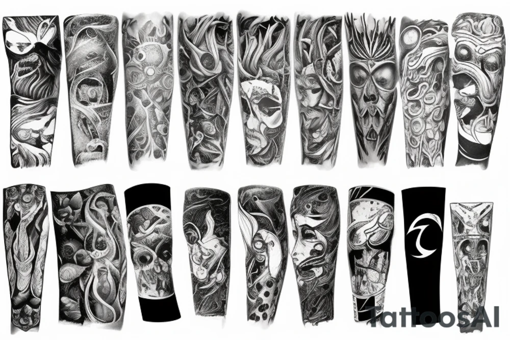 Forearm sleeve tattoo idea
