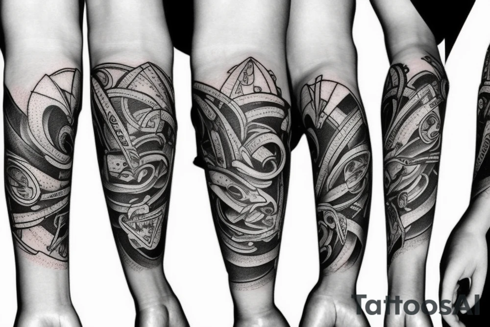 Forearm sleeve tattoo idea