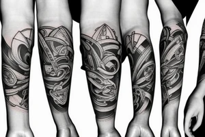 Forearm sleeve tattoo idea