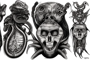 giger style tattoo idea