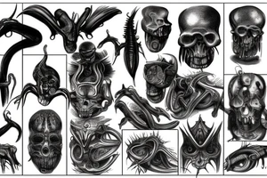 giger style tattoo idea