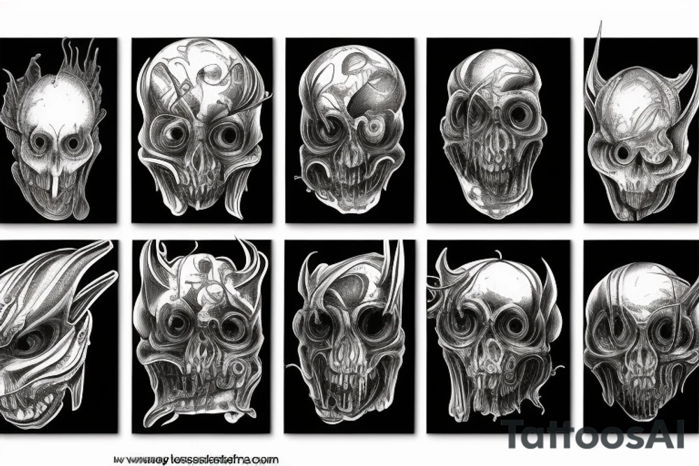 giger style tattoo idea