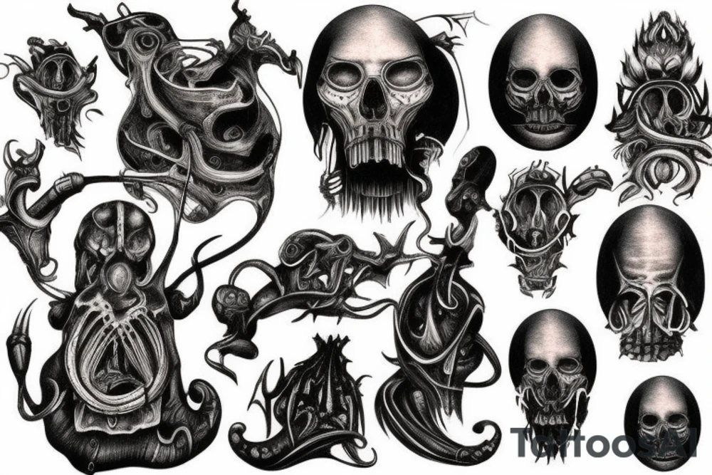 giger style tattoo idea