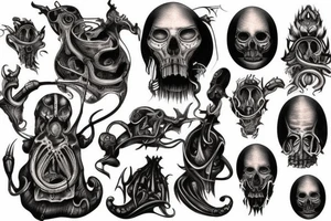 giger style tattoo idea