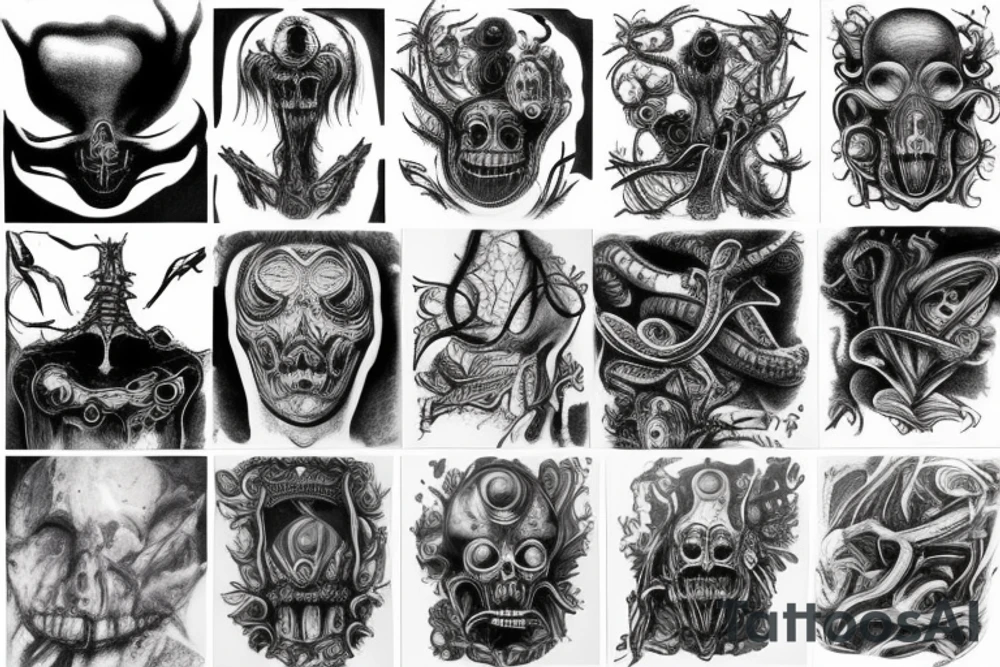 giger style tattoo idea