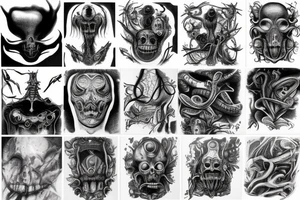 giger style tattoo idea