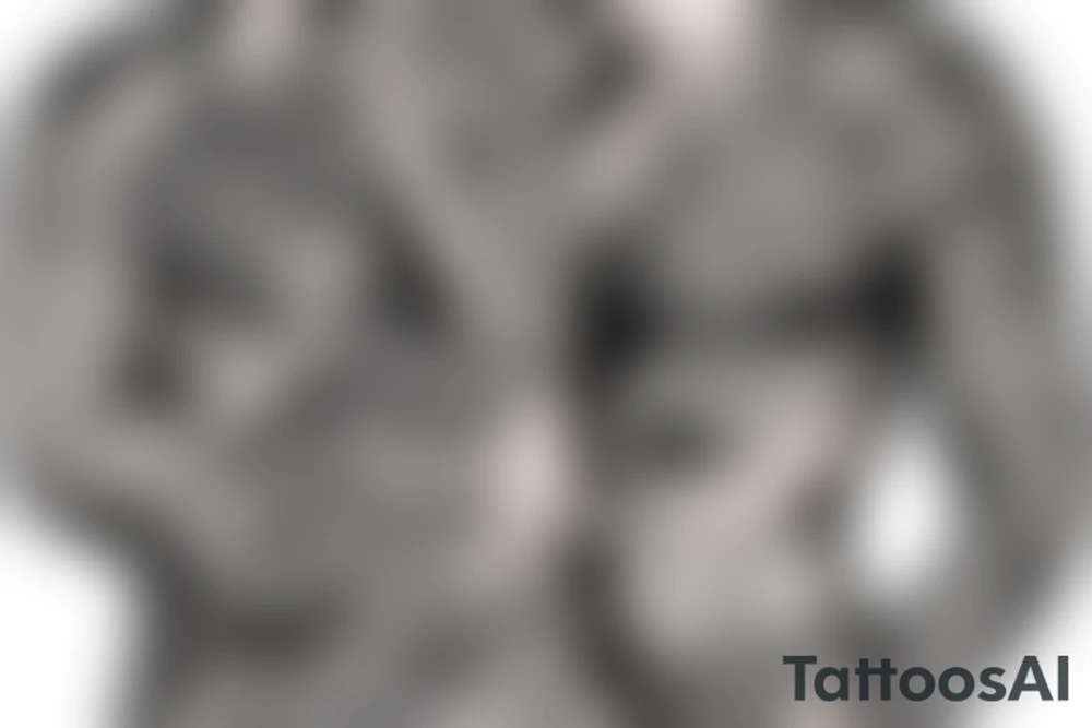 Demons Buddhist zen yakuza full sleeve tattoo idea