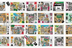 monopoly style with Mexico background tattoo idea