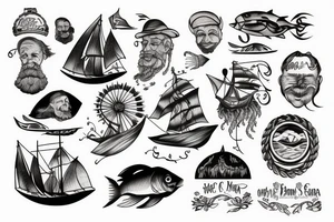 the old man and the sea tattoo idea