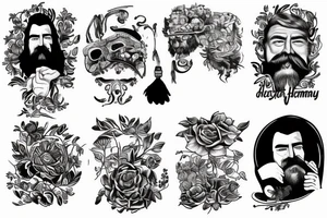 ernest hemmingway theme tattoo idea
