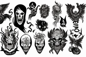 fighting inner demons tattoo idea
