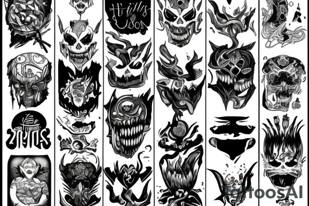 fighting inner demons tattoo idea