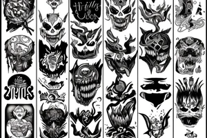fighting inner demons tattoo idea