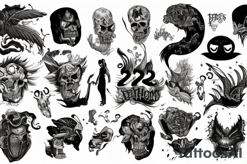fighting inner demons tattoo idea